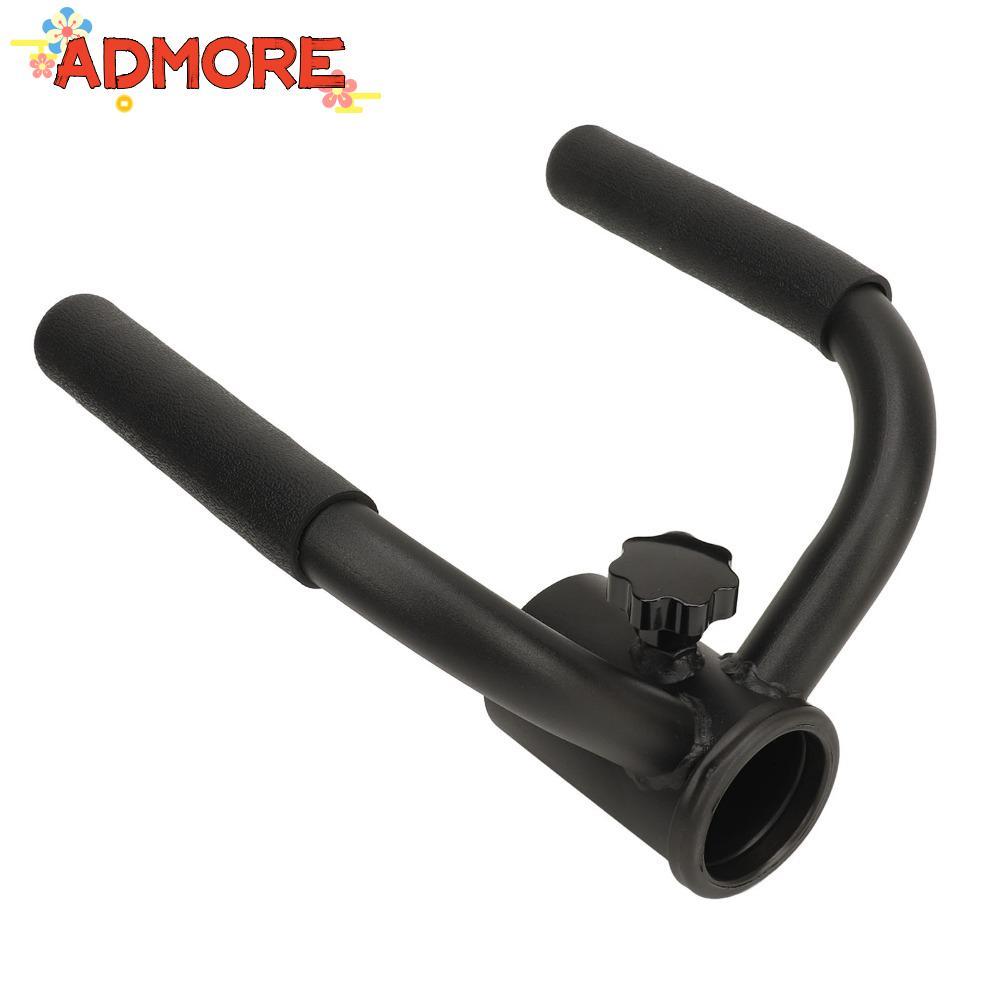 ADMORE Landmine แถวจับ,สีดําขนาดกะทัดรัด T Bar สิ่งที่แนบมา,อเนกประสงค์ปรับเหล็กสีดํา Landmine แถวจั
