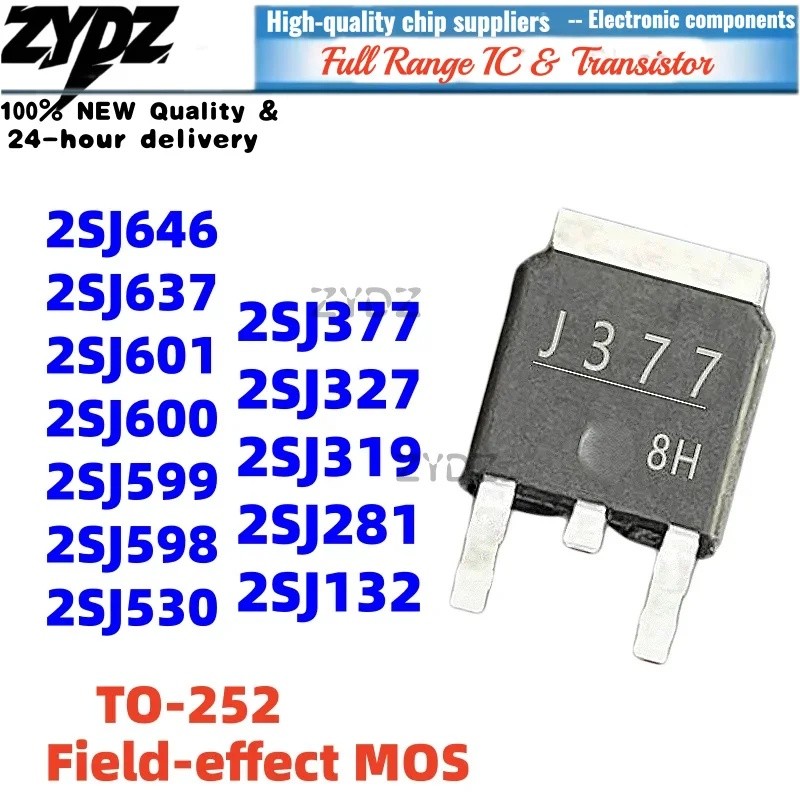 1-5PCS 2SJ377 2SJ530 2SJ598 2SJ599 2SJ600 2SJ601 TO-252 2SJ132 2SJ281 2SJ327 2SJ637 2SJ646 ขายส่ง Fi