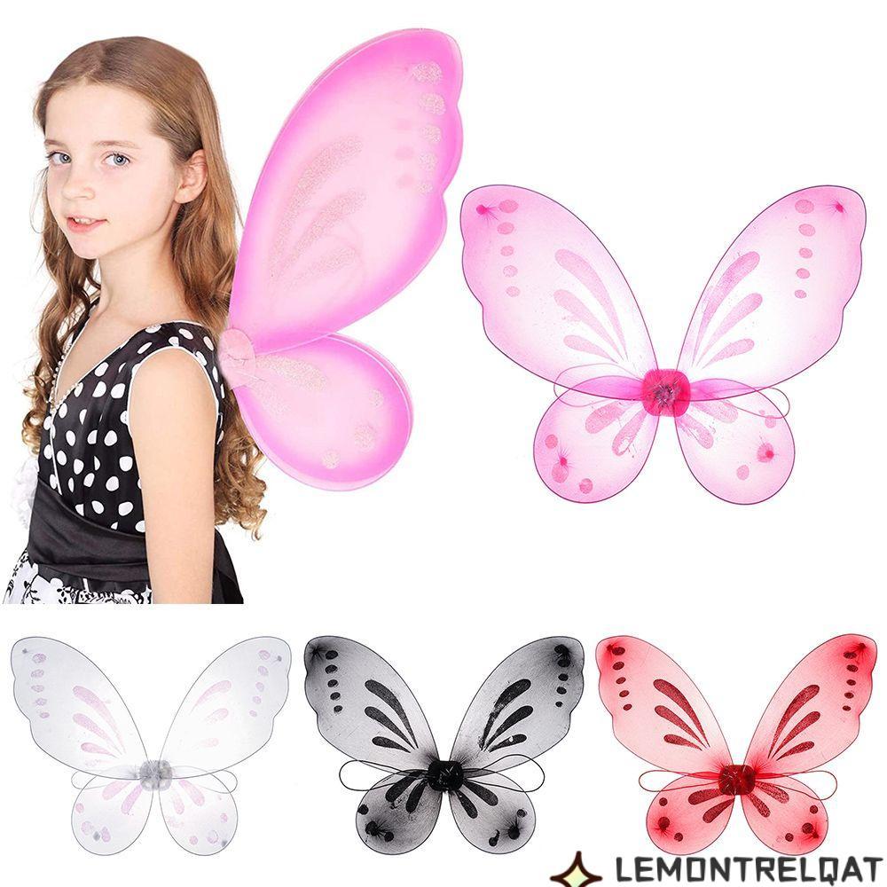 LEMONTRELQAT Dress-Up Wings Angel Wings สําหรับเด็กนางฟ้าผีเสื้อ