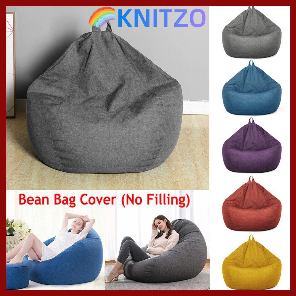 in stockKNITZO Large Bean Bag Organizing Toys Soft Comfy Seat Home Decor Snugly Gamer Chair