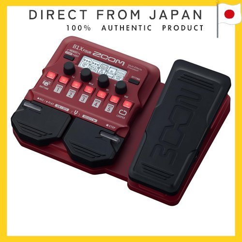 [Authentic / Direct from Japan] ZOOM B1X FOUR เอฟเฟ็กต์มัลติเอฟเฟ็กต์สำหรับเบส พร้อม 71 เอฟเฟ็กต์และ