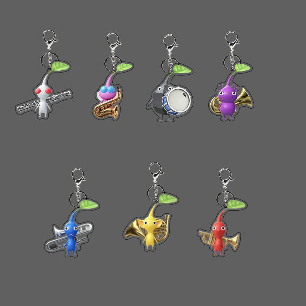 ใหม่ Pikmin4 Pikmin พวงกุญแจอะคริลิคเกมอุปกรณ์ต่อพ่วงจี้ของขวัญขนาดเล็ก