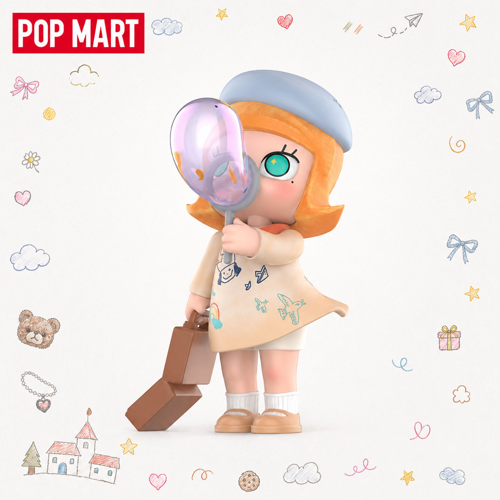 P POPMART MOLLY Dream Chasing Bubble Figure ของขวัญของแท้