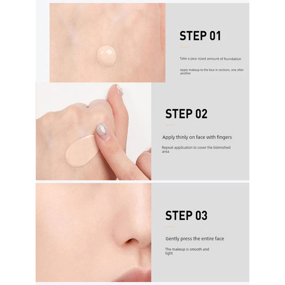 รองพื้น foundation Fu Pei Fine Pore Brightening Liquid Foundation 40ml คอนซีลเลอร์ Moisturizing Mois