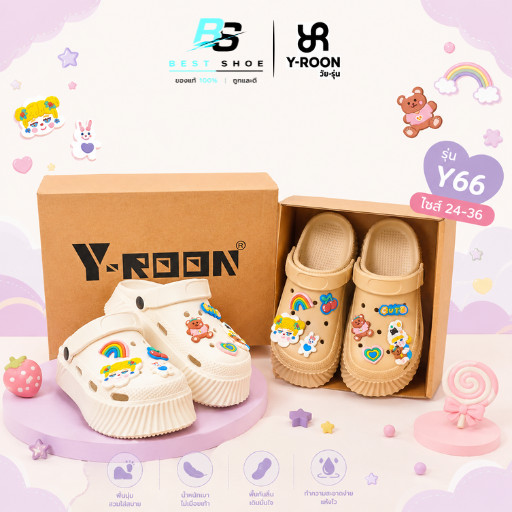 มีบิลใบเสร็จเบิกได้ รองเท้าหัวโตแบบสวม Y-Roon X Missypรุ่น Y66 นุ่มมากกกก