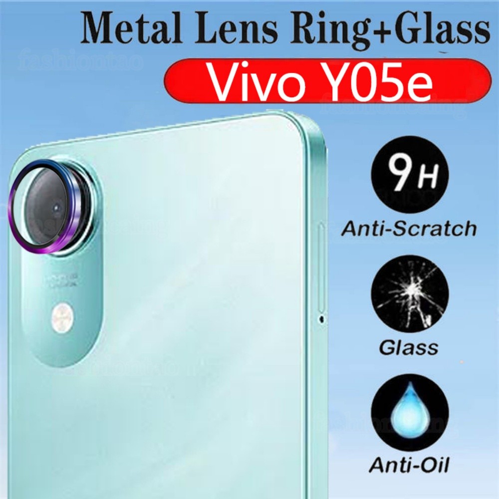 เลนส์กล้องโลหะสําหรับ Vivo Y05e VivoY05e Y 05 Y05 e VivoY11d Y11 d Y 11d Y21d Y31d Y31s Y31t 4G 5G 2