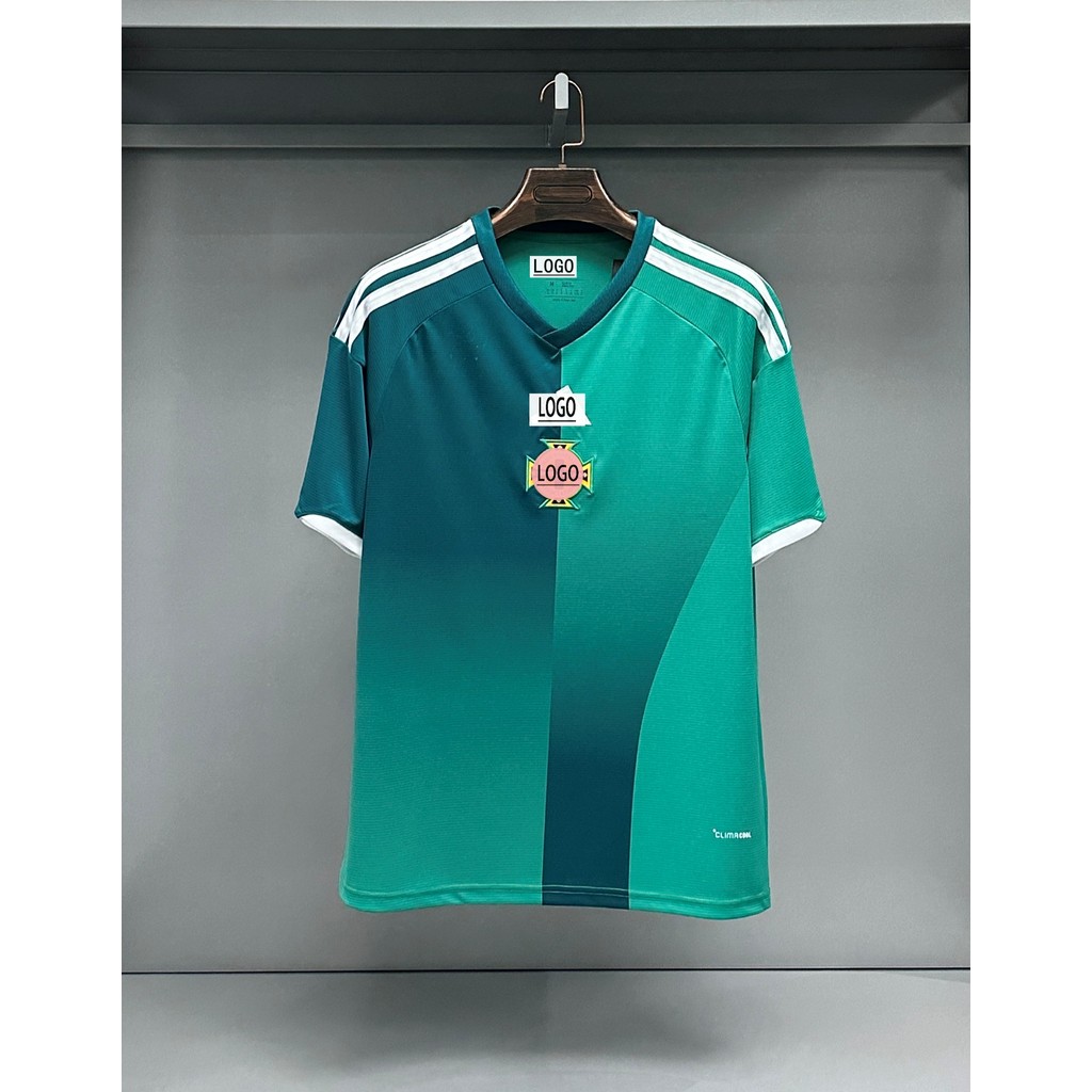 26-27 North Irish Home Green S-4XL ทุกขนาดมีจําหน่ายเสื้อฟุตบอลทีมชาติชุดกีฬาแห้งเร็ว