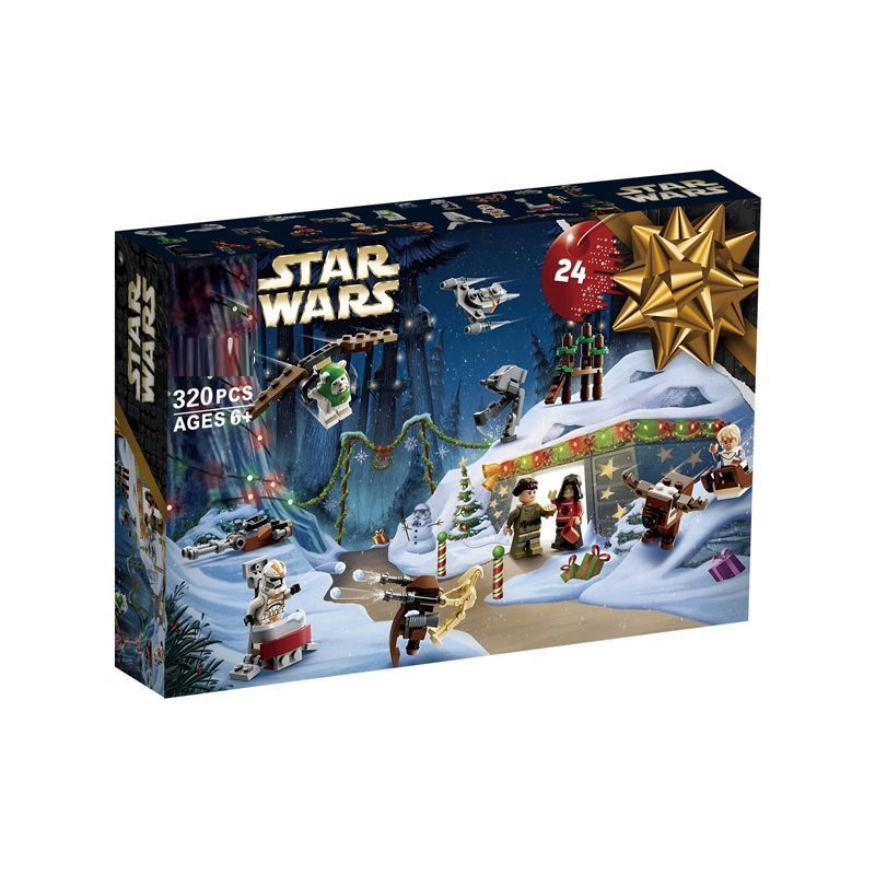บล็อกตัวต่อจีน 75366 Star Wars 2026 ปฏิทินนับถอยหลังคริสต์มาสเด็กประกอบของเล่นเด็กของขวัญ