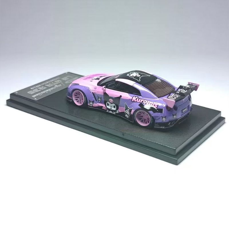MC 1: 64 Nissan Nissan GTR R35 1.5V Kuromi Kuromi เคลือบรถรุ่น