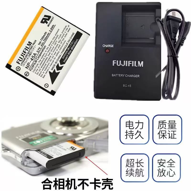 Original Fuji NP-45A แบตเตอรี่ลิเธียม T500 T550 JZ700 JZ750 JX650 เครื่องชาร์จกล้อง