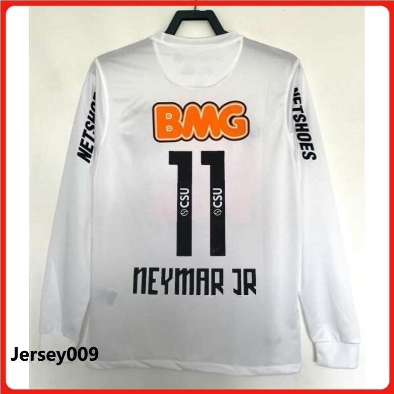 Retro: เสื้อฟุตบอลแขนยาว Santos ปี 2013 # NEYMAR JR