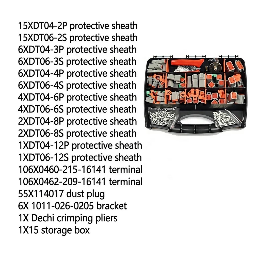 4N2M Deutsch ชนิดบรรจุกล่องในประเทศกันน้ํายานยนต์ Electronics Car Connector DT04-2P DT06-2S