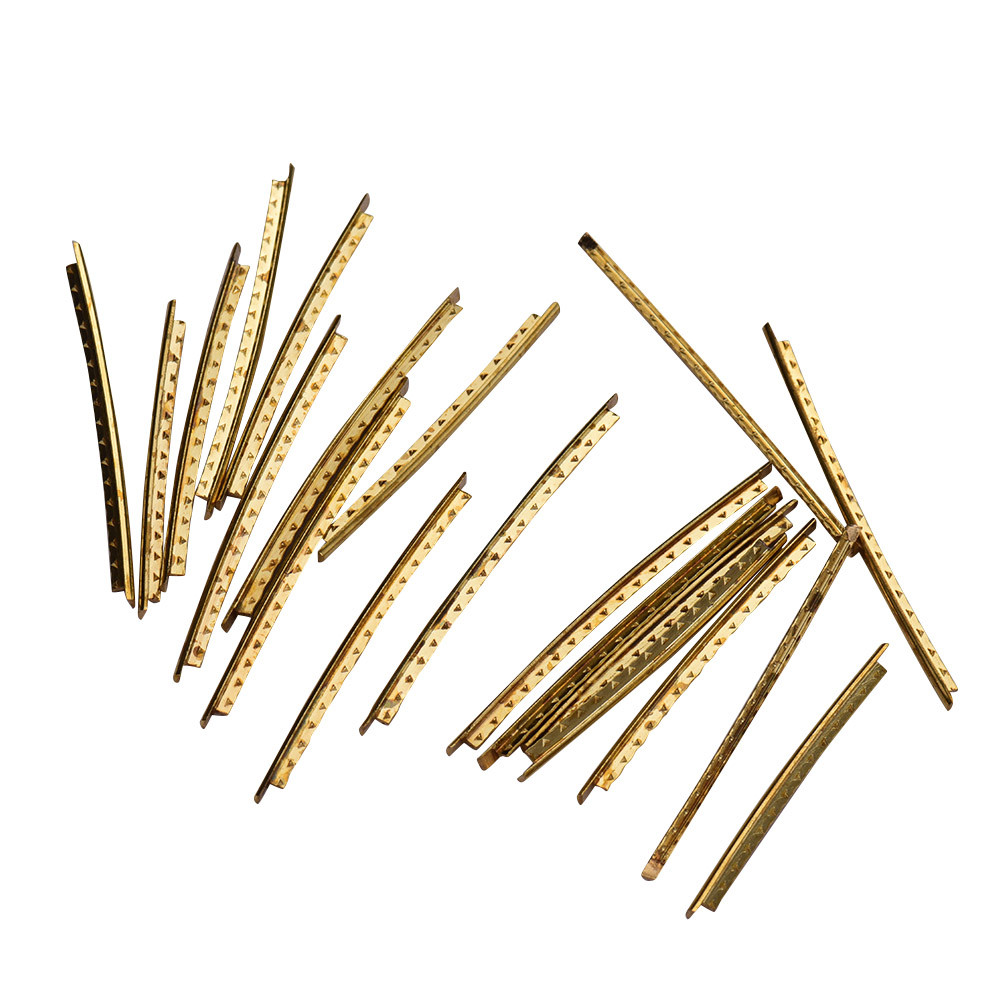 20 ชิ้น 2.0 มิลลิเมตรทองเหลืองกีตาร์ Fret ลวด Fretwires สําหรับ Folk Fingerboard