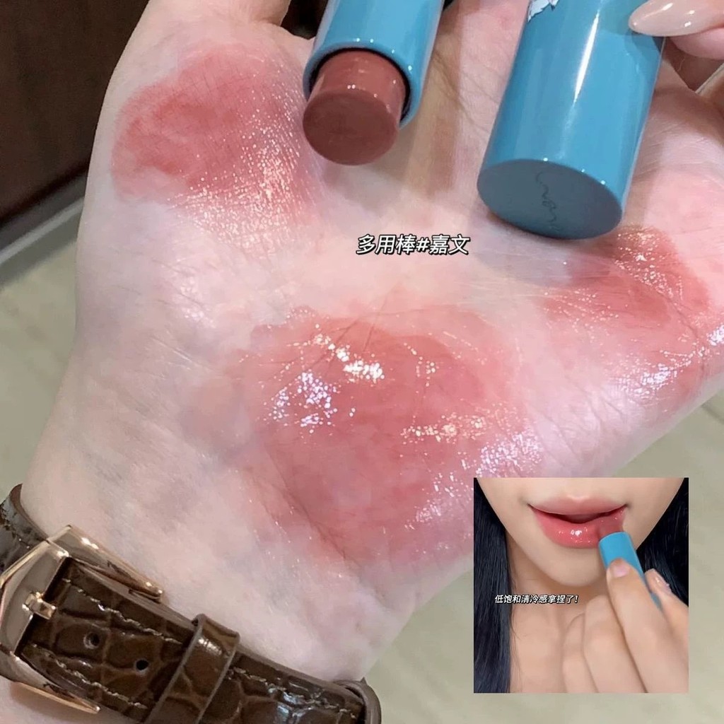 Ice Transparent Grey Powder Lychee~RC Multi-Purpose Stick Garwin Ping Alternative Blush Lipstick Wat