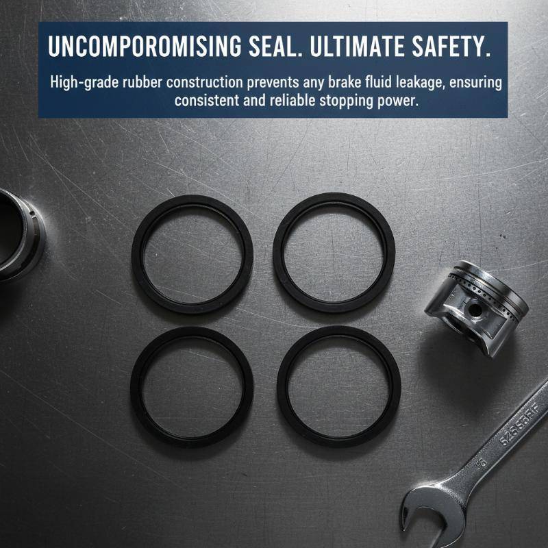 TZ Disc เบรค Caliper ลูกสูบ O-Ring แหวนปิดผนึก 4 ชิ้นรถจักรยานยนต์จักรยาน Universal ชุดซ่อม Ensures 