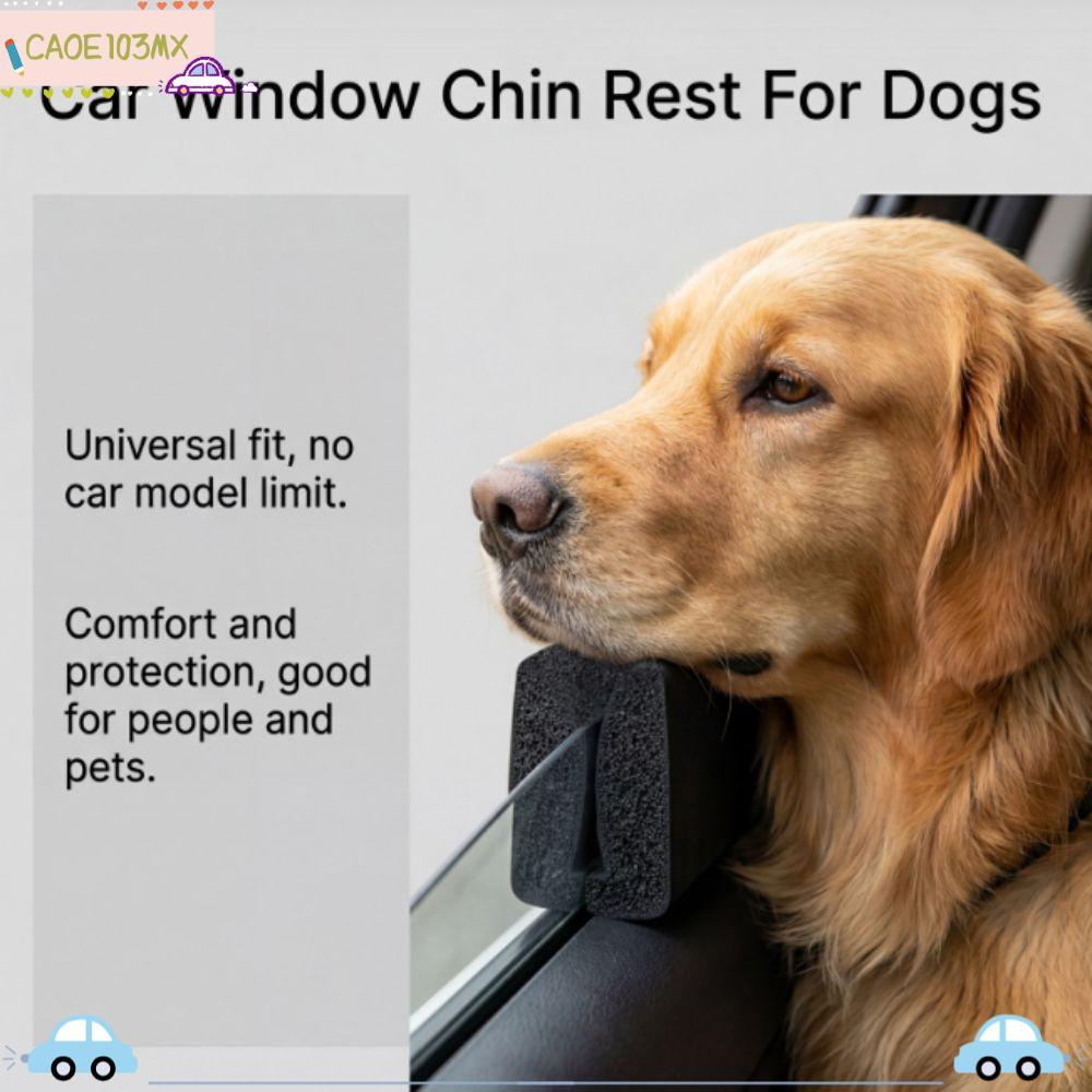 ICAOE103 2 ชิ้นสุนัขรถหน้าต่าง Chin Rest, โฟมที่เต็มไปด้วยแขวนแขวนสัตว์เลี้ยง Headrest, นุ่มเบาะ Universal Fit ปรับรถสัตว์เลี้ยง Chin สนับสนุนบน go สัตว์เลี้ยงใช้