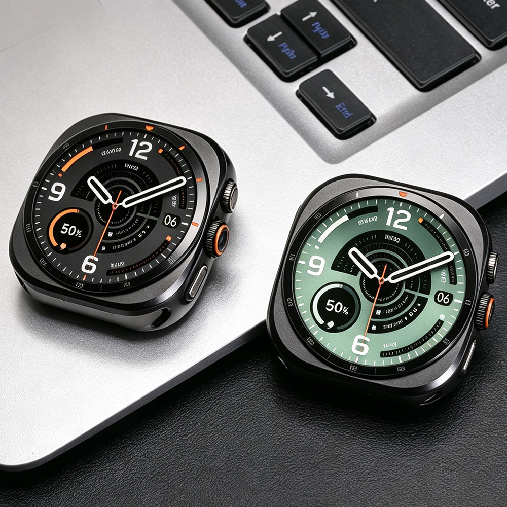 โลหะหรูหราสําหรับ Samsung Galaxy Watch Ultra 2 Hard ป้องกันกันชนสําหรับ Samsung Galaxy Watch Ultra 47 มม.อุปกรณ์เสริม