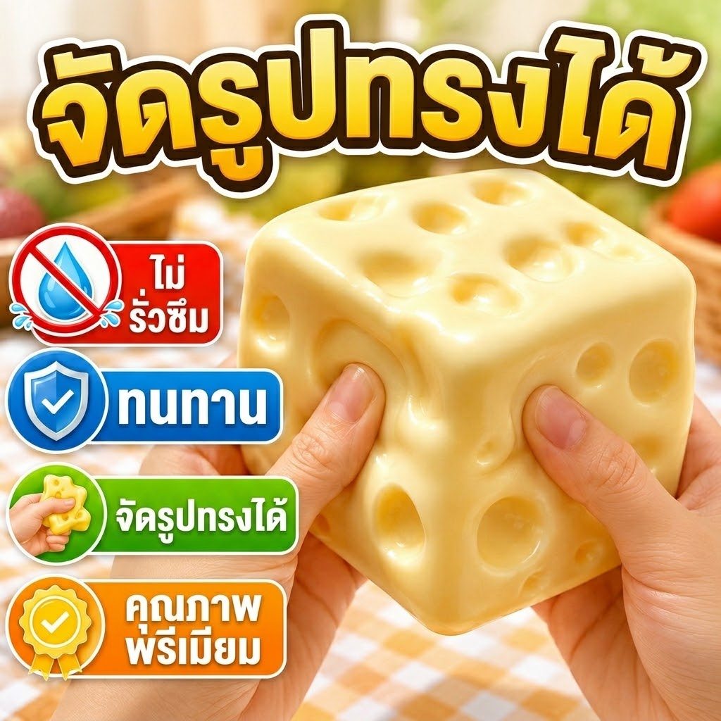 สกุชชี่ชีสยักษ์ของเล่นครีมที่มีรูปร่างได้ซุปเปอร์เรียบช้าเพิ่มขึ้นความเครียดบรรเทาอัลบั้มตลาดมูลค่าทา
