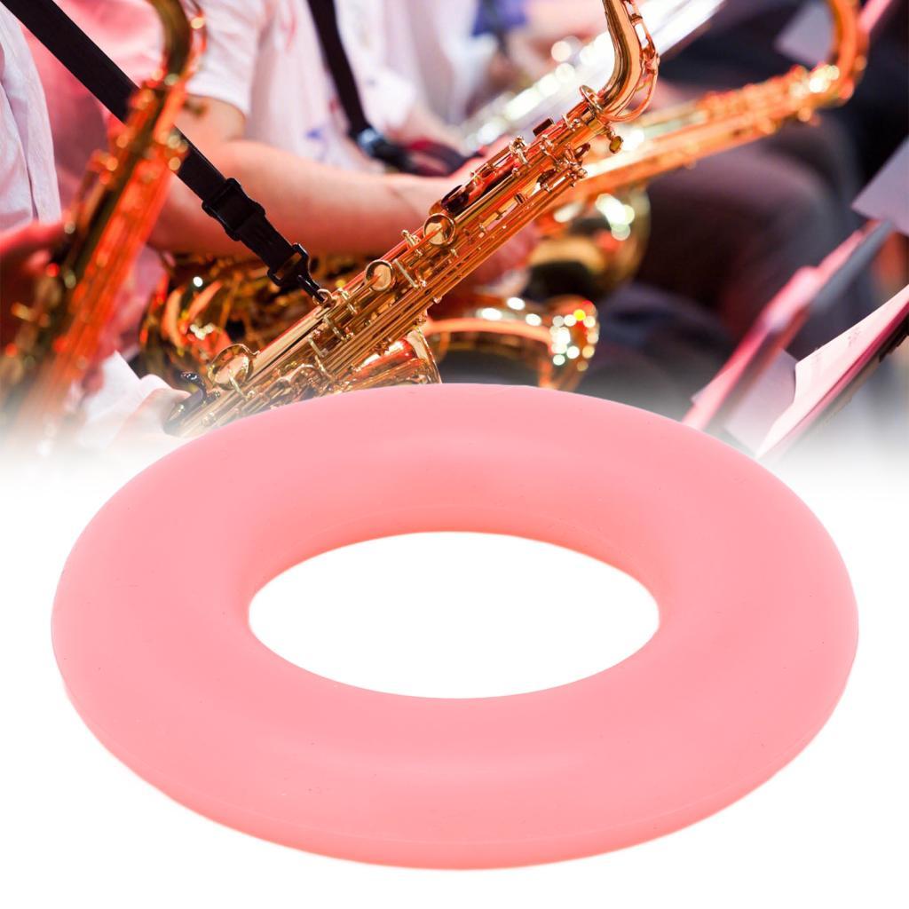 Heardday-TH Saxophone Mute Tenor Sax Tone Filter Silicone Bell Protector Parts Accessories สีชมพู