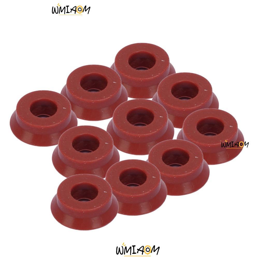 WMIAOM 10PCS กาแฟปะเก็นซีล,ซิลิโคน Watertight กาแฟเครื่องซีลเครื่องซักผ้า,สีแดงกาแฟซิลิโคนซีลสําหรับ