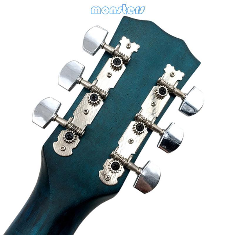 Mon กีตาร์จูนเครื่อง 3R 3L ปิดกีตาร์ปรับแต่งหมุดหัวเครื่องจูนเนอร์ String Tuning Peg Tuning Key หมุด