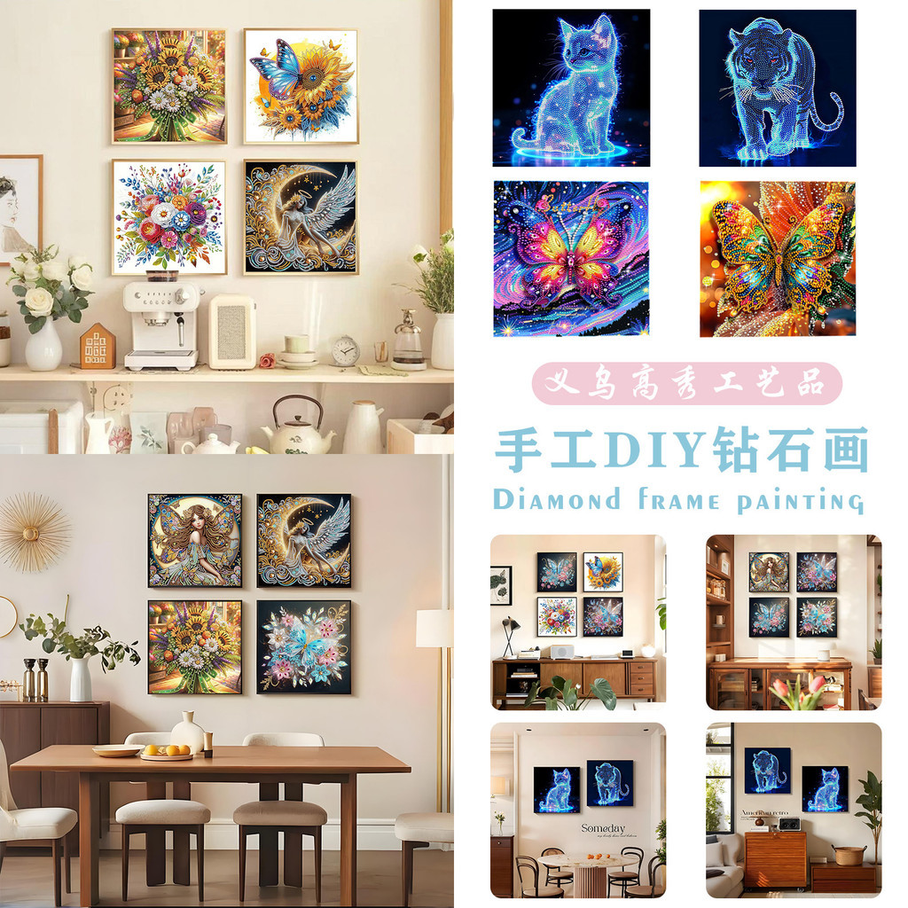 [ks1095.th] Diamond Cross-Border Full Diamond Mosaic diy Stickers Diamond Diamond Painting Dot Diamo