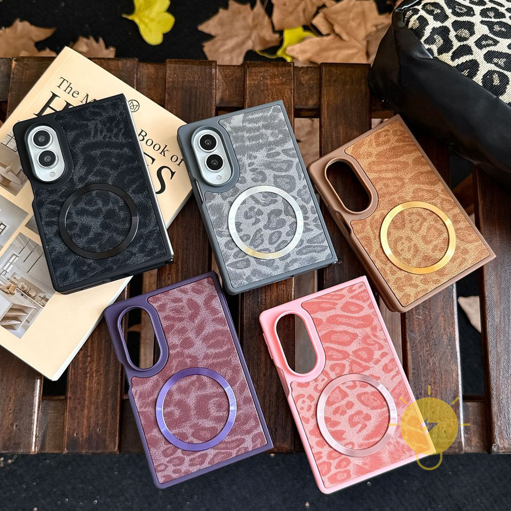 For Z Fold 8 case เคสมือถือ Magnetic TPU Leopard Print Leopard Leopard Print เคส Phone Case For SAMS