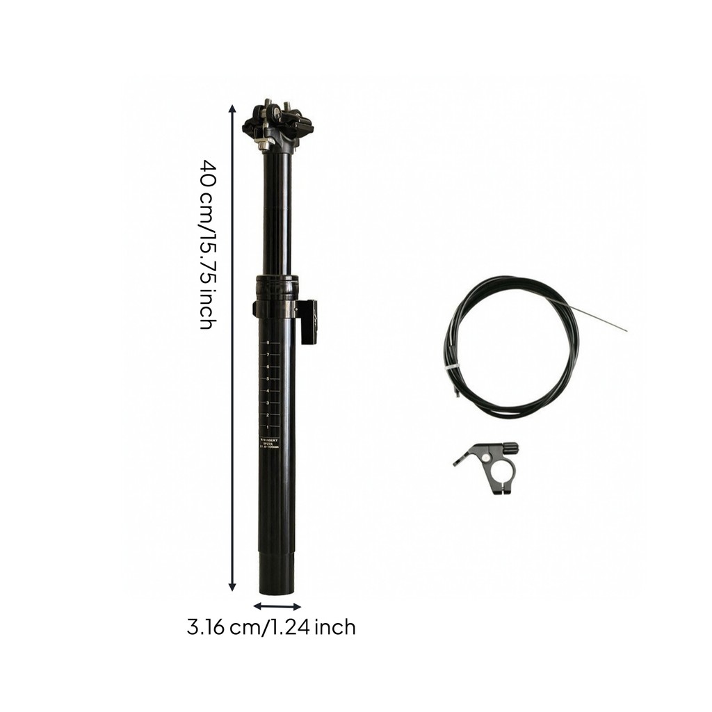 Dropper Seatpost พร้อม Actuator ไฮดรอลิกปรับ Seatpost พร้อม Lever Dropper Actuator น้ําหนักเบาจักรยา