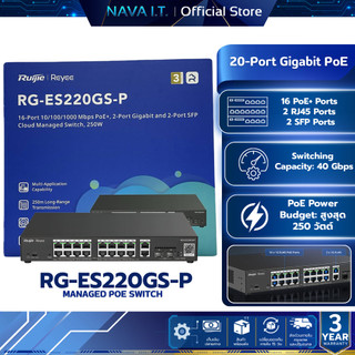 Ruijie Reyee RG-ES220GS-LP/RG-ES220GS-P 20-Gigabit Port Smart Cloud Managed PoE Switch