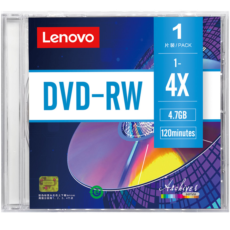 Lenovo Rewritable dvd แกะสลัก CD Blank CD DVD-RW 4.7G 16X แผ่นเปล่า Single-Piece แกะสลัก CD DVD + RW