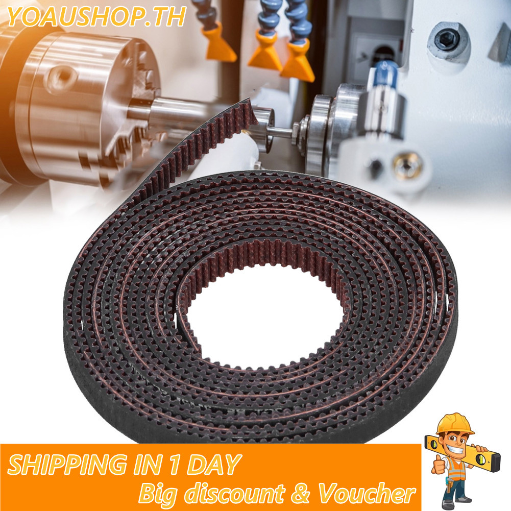 Yoaushop Synchronous เข็มขัด 2 เมตรเปิด Timing ยาง 3D เครื่องพิมพ์สำหรับ Gates อุปกรณ์เสริม 2GT-6RF 