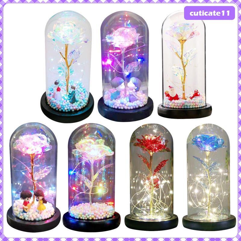 [Cuticate1] ของขวัญดอกไม้ Galaxy Rose, Galaxy Enchanted Rose Led ใน ของขวัญสําหรับผู้หญิงของเธอ
