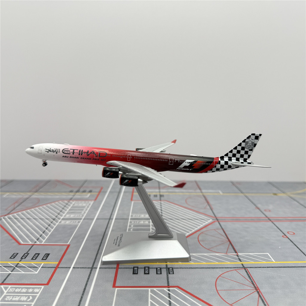 YY Wings 1/400 A6-EHJ Attie Hard Airlines A340-600 เครื่องบินโลหะเครื่องบินรุ่น