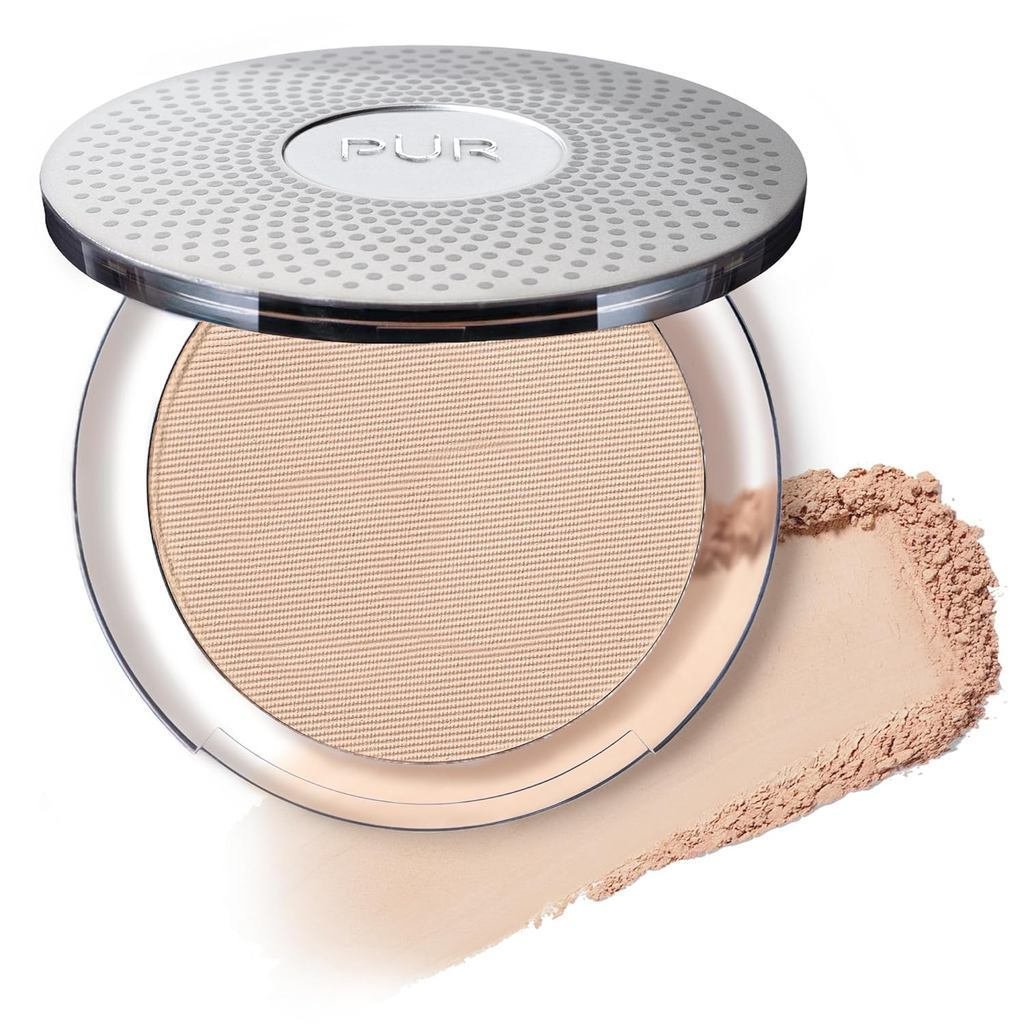 P RMINERALS Four-in-One Mineral Pressed Powder SPF15-คอนซีลเลอร์บํารุงผิวหน้าการตั้งค่าแป้ง-บรรจุ Co