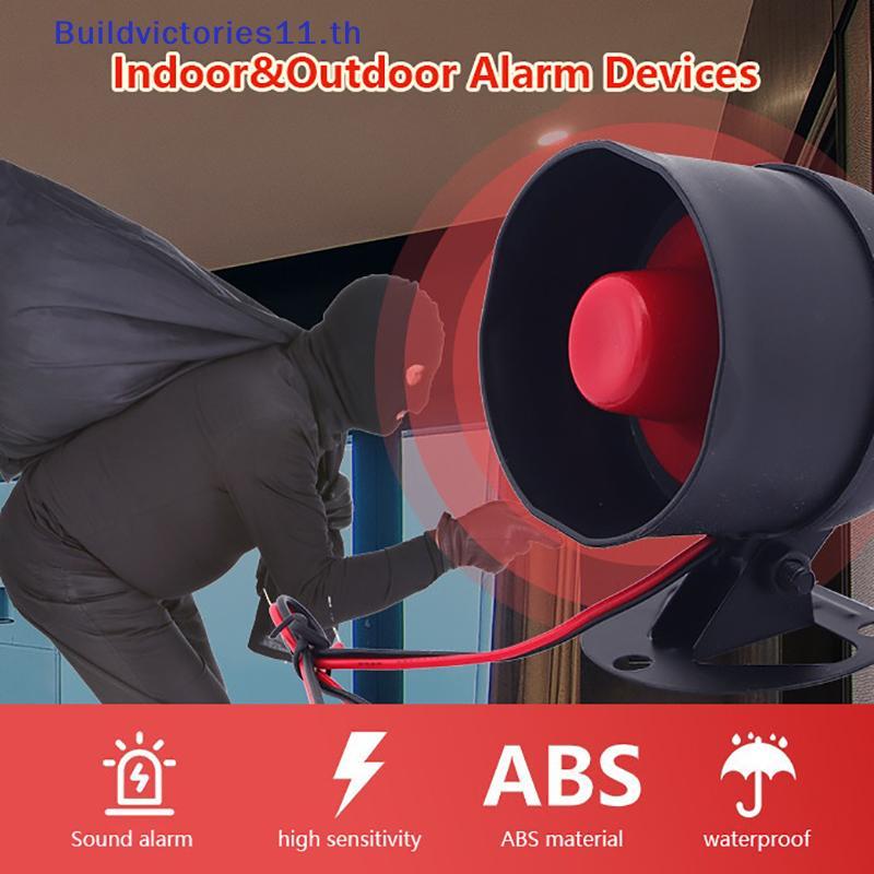 Buildvictories11 WiFi Siren Alarm System ไร้สายเสียงดัง Alert Siren Kit Smart Life Sirenpatible สําห