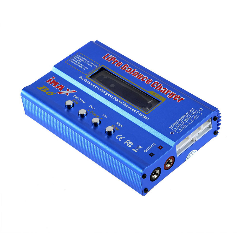 IMAX B6 80W Lipo NiMh แบตเตอรี่เครื่องชาร์จดิจิตอลสมดุลสําหรับเฮลิคอปเตอร์ RC