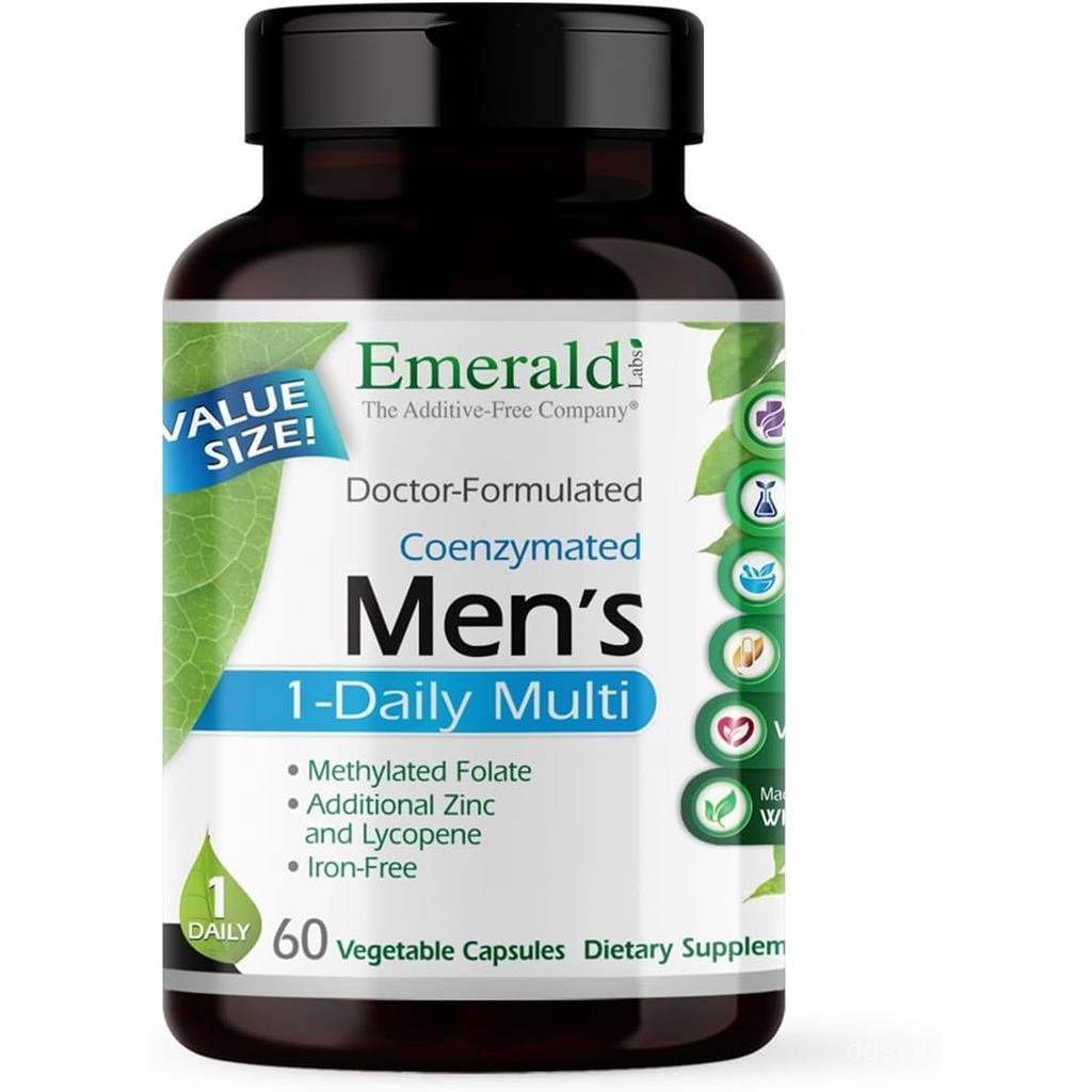 EMERALD LABS Mens 1-Daily Multi, 60 แคปซูล