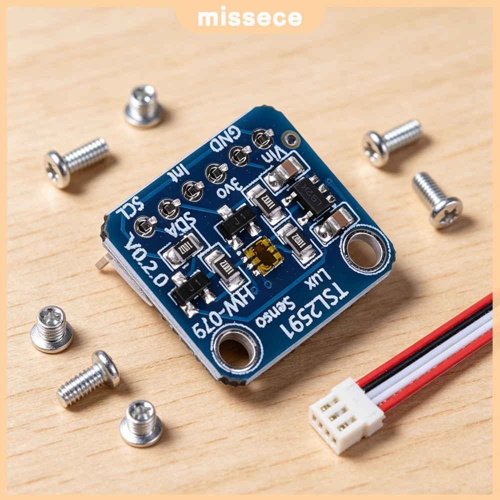 TSL2591 เซ็นเซอร์ออปติคอลระยะไกลพร้อมอินเทอร์เฟซ I2C แบบอินฟราเรดและเต็มสเปกตรัมสําหรับ QWIIC & Ardu