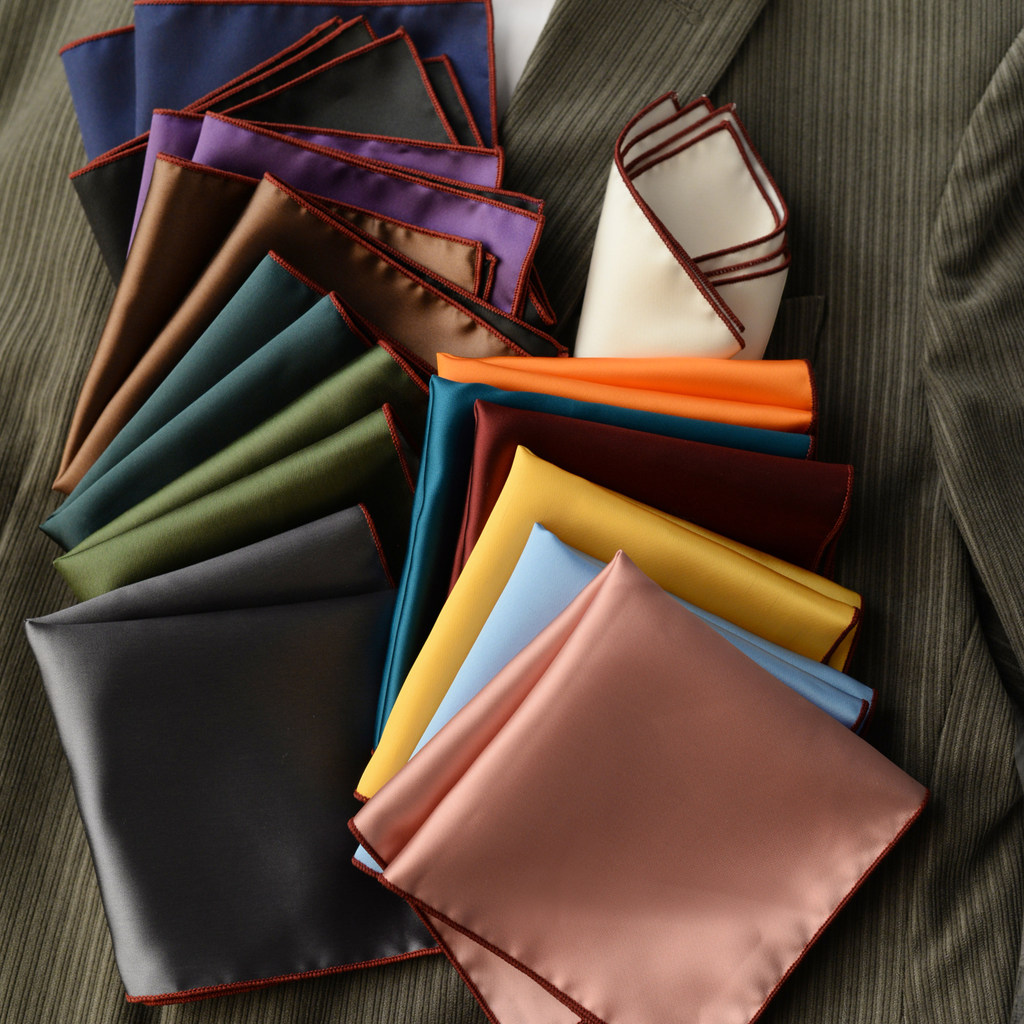 Solid ns Suit Pocket Square Business Dress Chest Scarf หลากสี Square Scarf Dress Accessories Small J