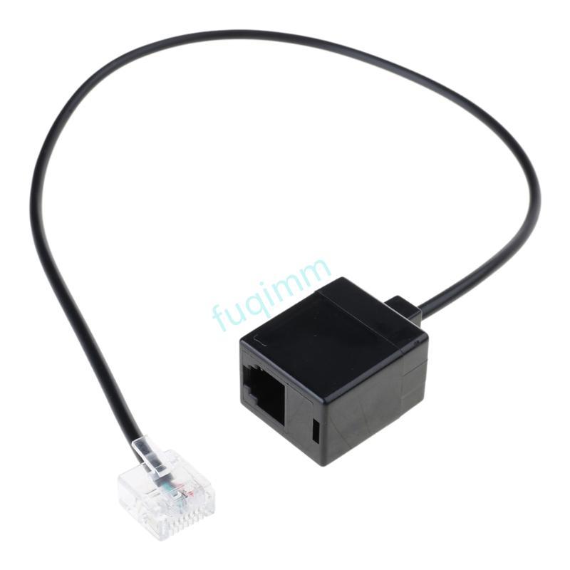FQMM Ethernet RJ45 ชาย RJ11 หญิงอะแดปเตอร์สายเคเบิลเชื่อมต่อ RJ45 ถึง RJ11 Converter