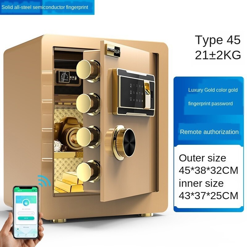 Direct of Onais Fingerprint Password 45cm Home WIFI Remote Alarm Office Fixed Invisible Small Fice