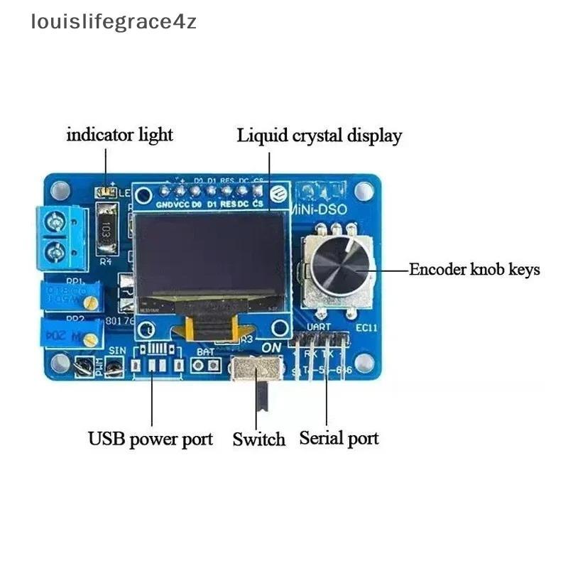 Grace4z DIY Digital Oscilloscope Mini Kit 0.96 นิ้ว OLED STC8K8A MCU ชัดเจนสัญญาณดูอุปกรณ์เสริมแบบพก