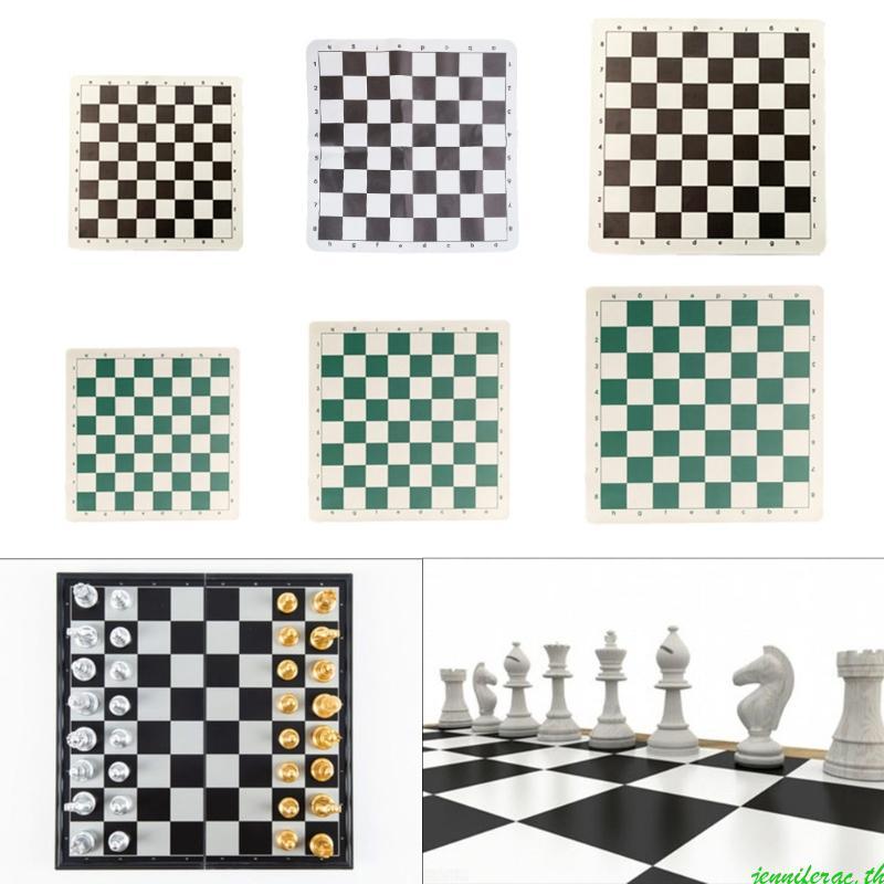 Jenniferac PU Tournament Chess Board Slip Travel Chess Board Mat Universal
