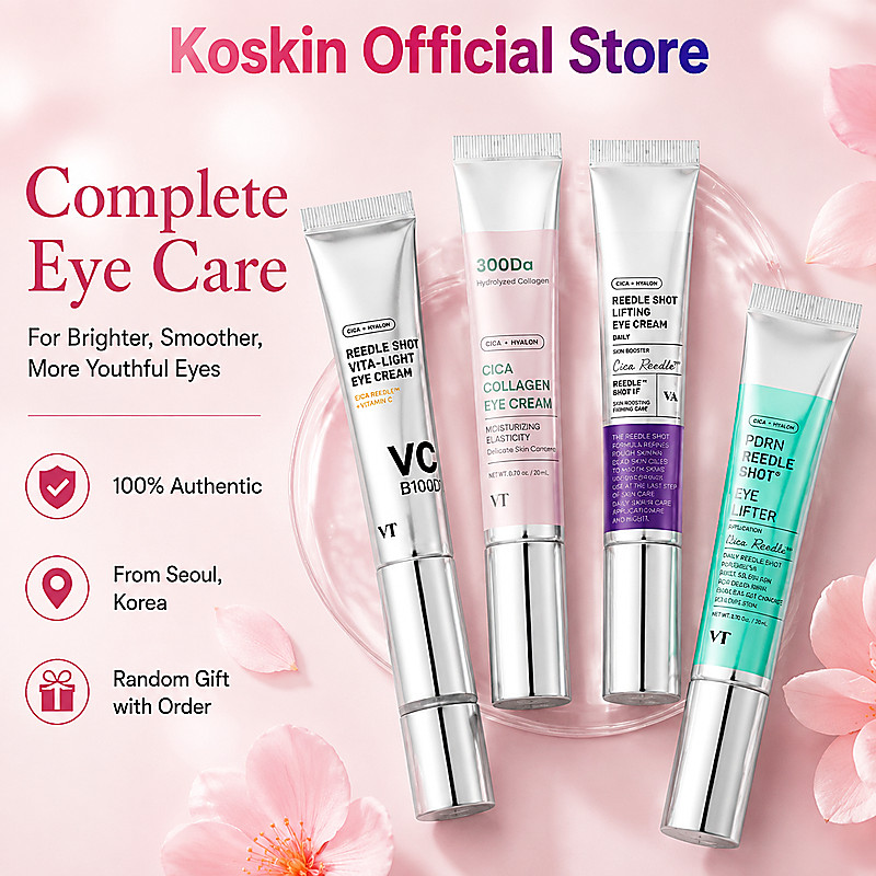 VT 4-in-1 Anti-Aging Eye Cream Pack 15ml วิตามินซีคอลลาเจน PDRN สําหรับความหมองคล้ําและFine ส่งจากโซ