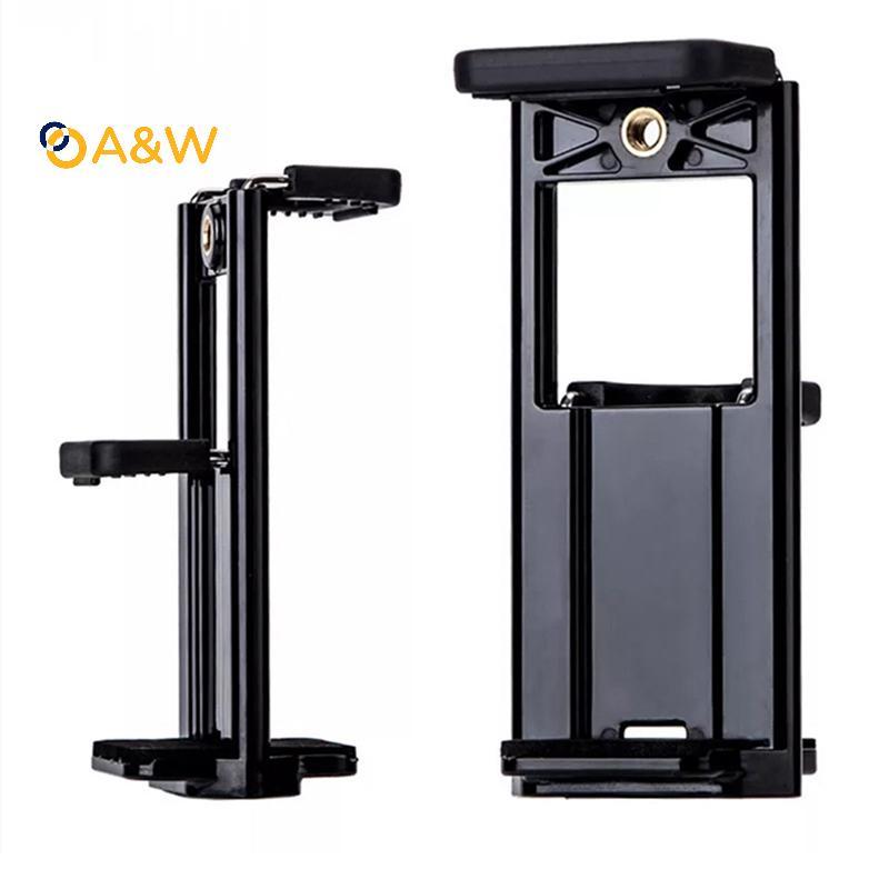 A&W Universal แท็บเล็ตโทรศัพท์ 2 in 1 1/4 "ขาตั้งกล้อง Mount Clamp Holder Braet Selfie คลิป