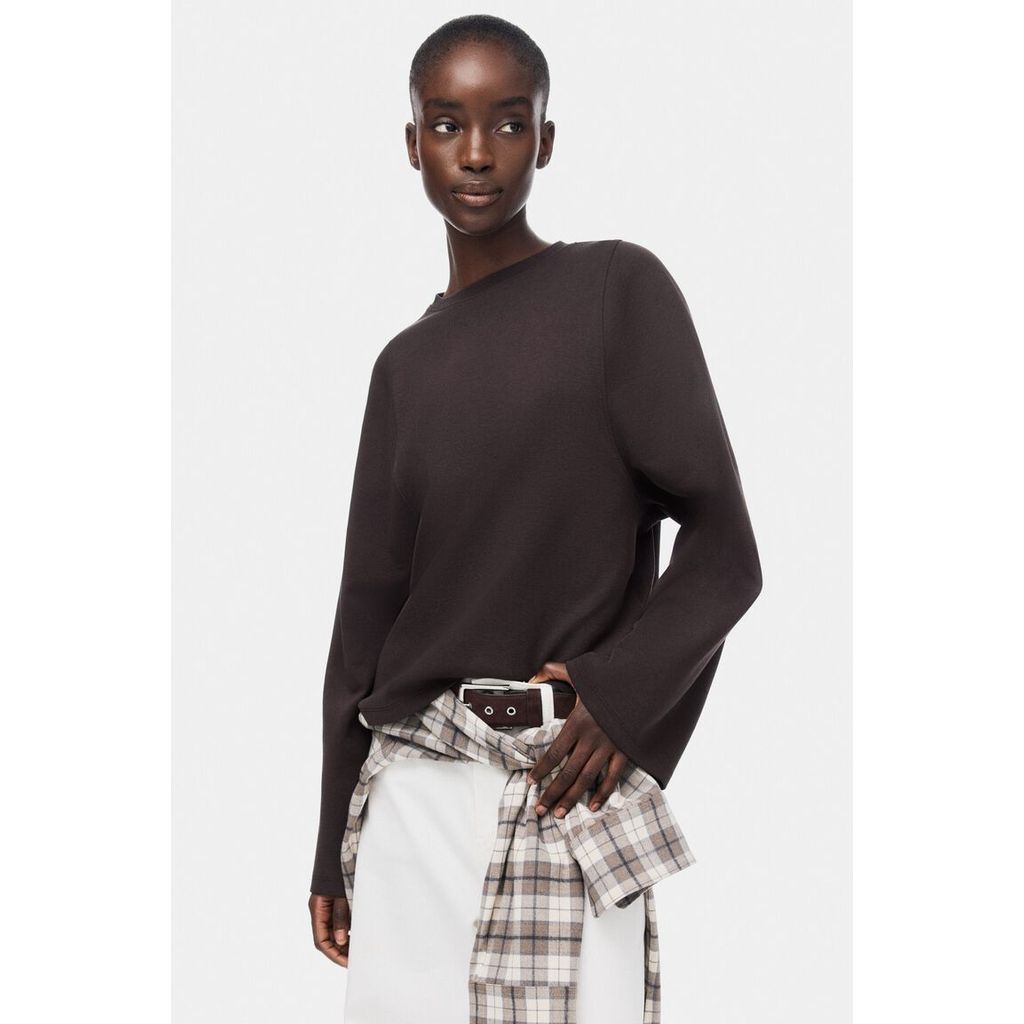 H&M توب نسائي إنترلوك واسع — صورة 8