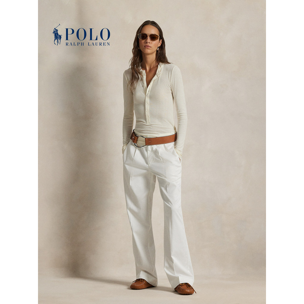 Ralph Lauren/Ralph Lauren เสื้อผ้าผู้หญิง 26 ต้นฤดูใบไม้ผลิหลวมรุ่นกางเกงจีบ RL27556