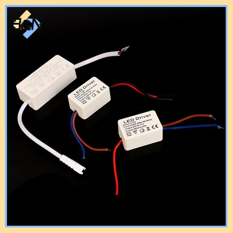B&N 1PC 1-3W 3-5W 4-7W 8-12W12-18W 18-24W LED Driver Light Transformer อะแดปเตอร์ไฟคงที่แถบหลอดไฟ LE