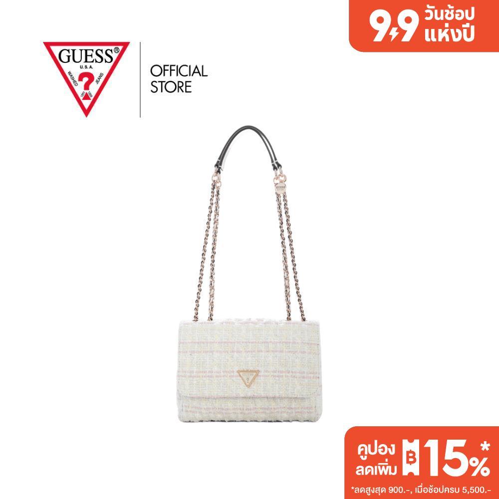 GUESS กระเป๋า รุ่น TW967320 GIULLY II 2 COMP CNVRTBLE FLAP สีขาว