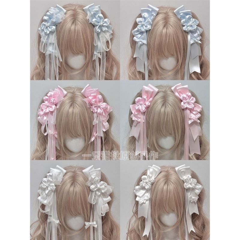 Lolita ภายใต้ Cherry Blossom Tree คําสารภาพอุปกรณ์เสริมผม Cherry Blossom ฤดูใบไม้ผลิ Cherry Blossom 